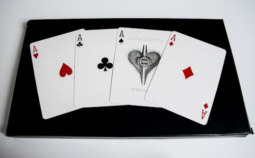 Quatre Cartes De Jeu Ace