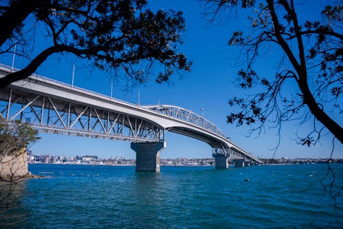 The Auckland Harbour Bridge in New Zealand