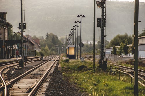 Δωρεάν στοκ φωτογραφιών με ράγες του τρένου, Σιδηροδρομικός σταθμός, σιδηρόδρομοι