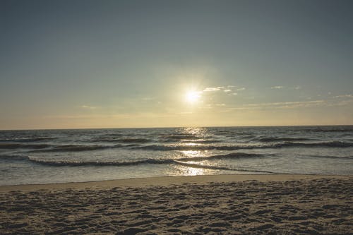 Free stock photo of beach, evening, sand