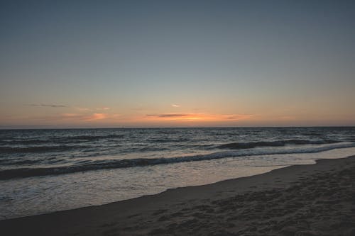 Free stock photo of beach, evening sky, sand