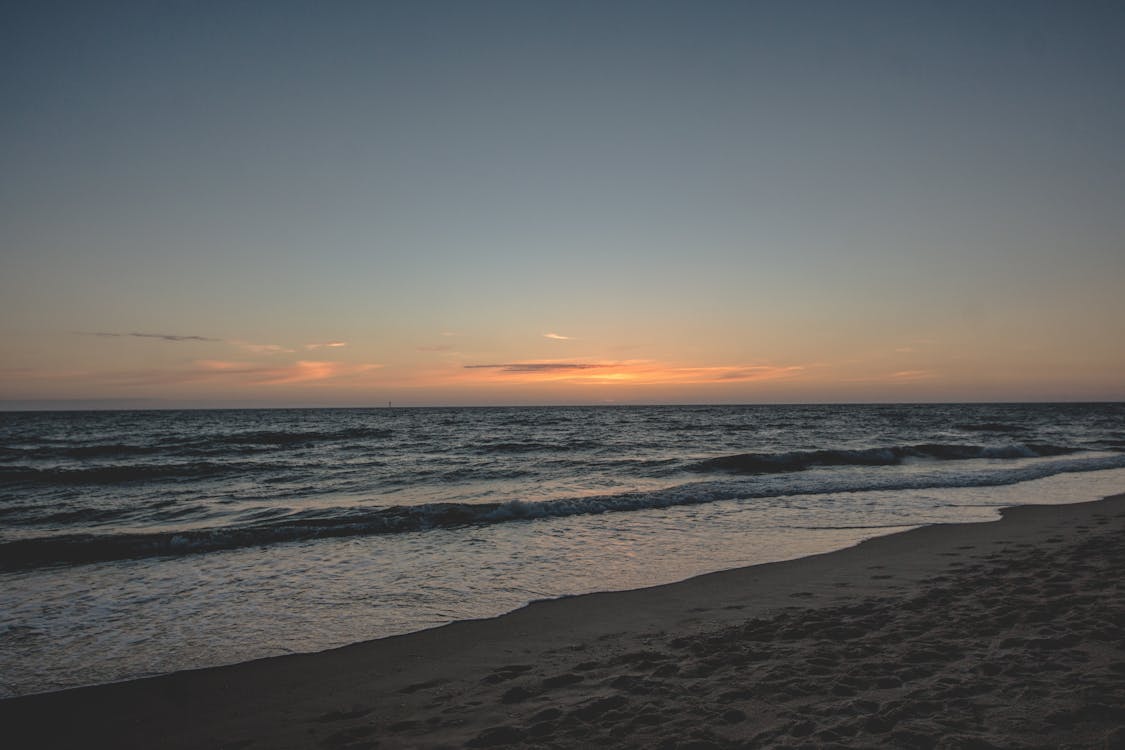 Free stock photo of beach, evening-sky, sand