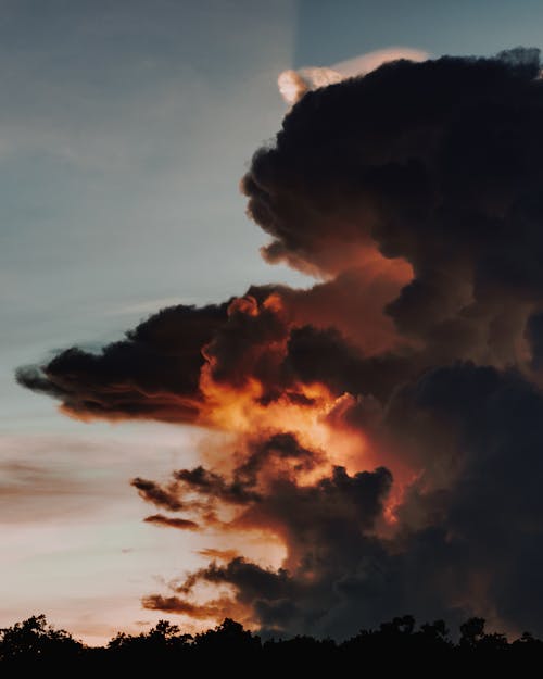 Free Gray Clouds During Sunset Stock Photo