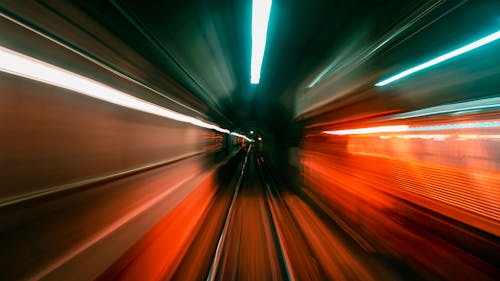 Free Long Exposure Photography of a Tunnel Stock Photo