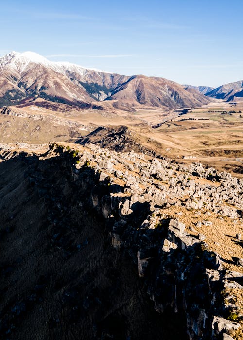 Fotobanka s bezplatnými fotkami na tému dron, mountians, skaly