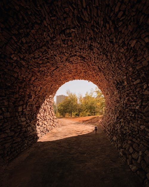 A Brown Brick Tunnel