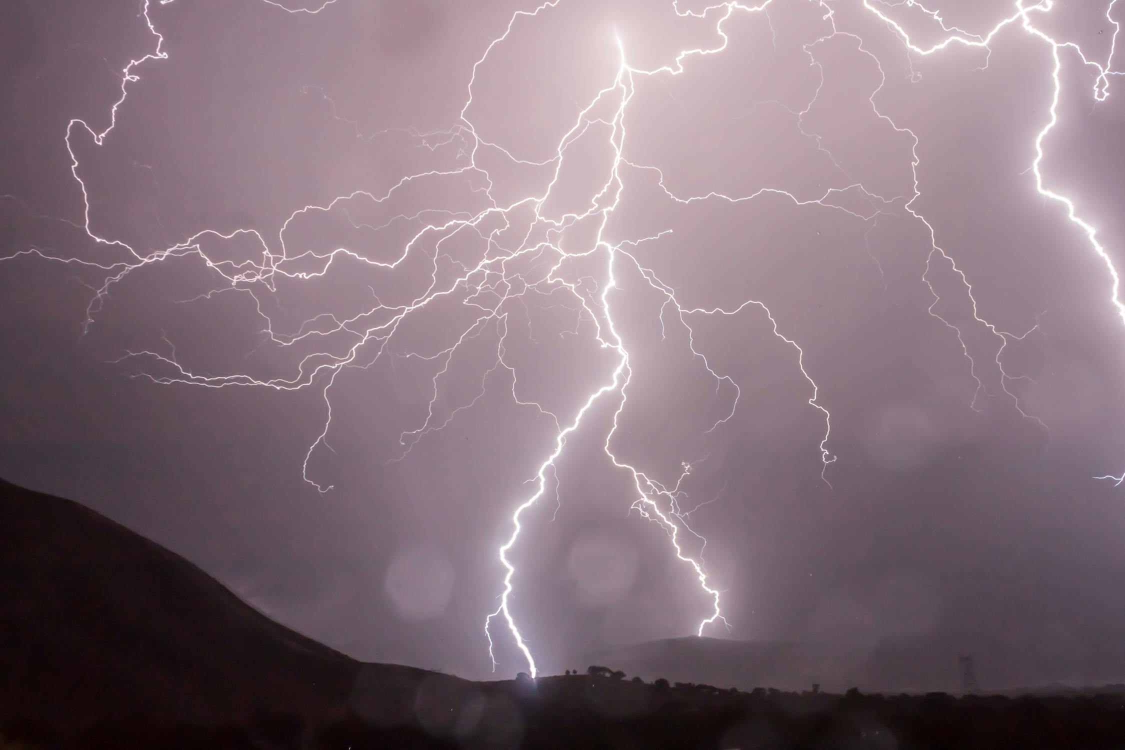 A thunderstorm, like the ones that can happen in South Florida.