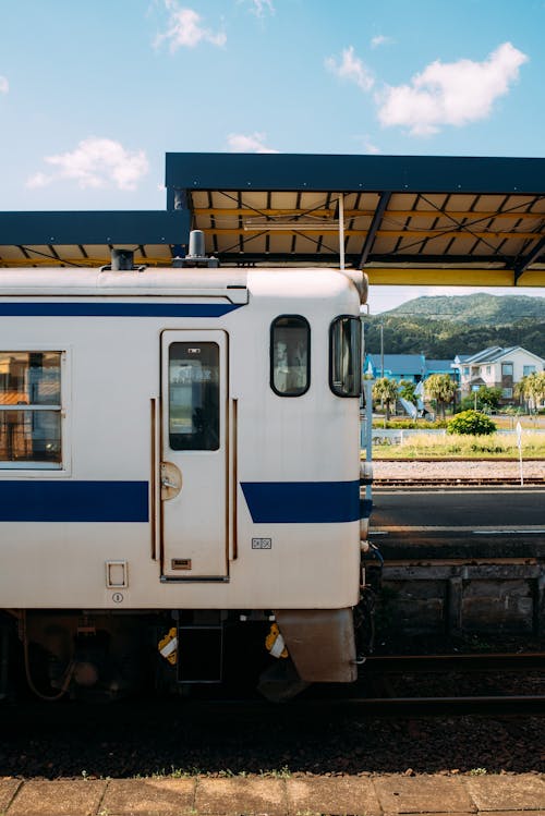 White Train on Rail Track