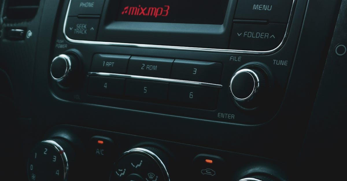 Dashboard with Car Radio · Free Stock Photo