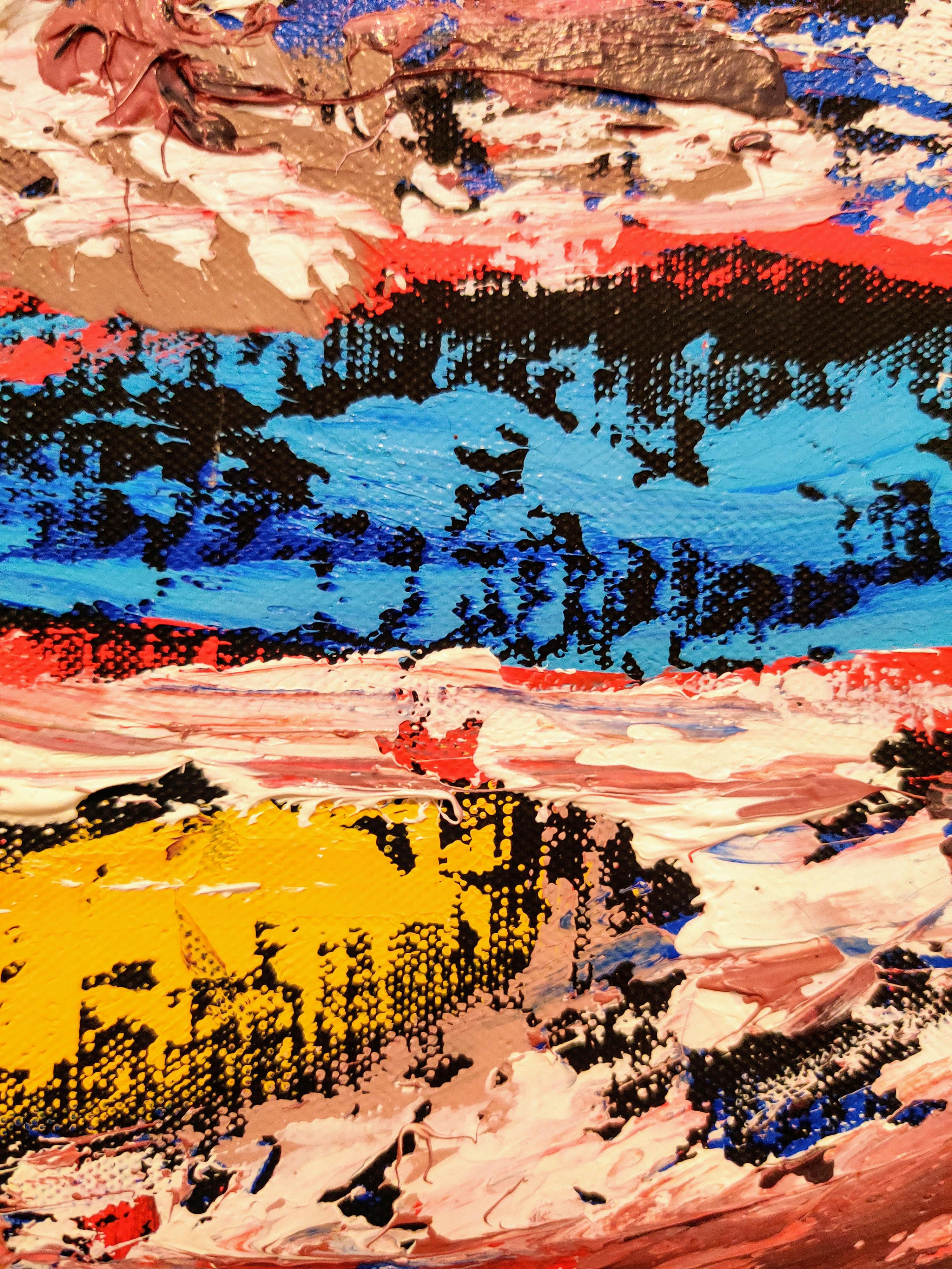 Red and Yellow Abstract Painting · Free Stock Photo