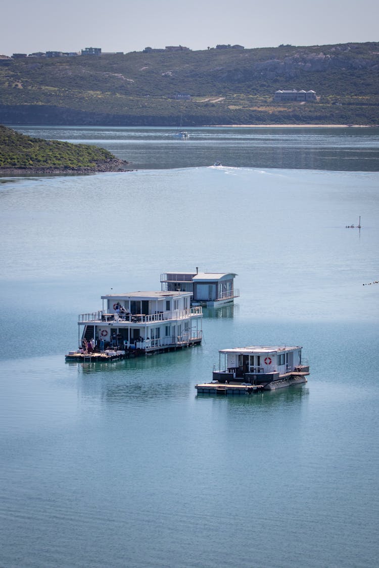 Floating Houses In The Lake