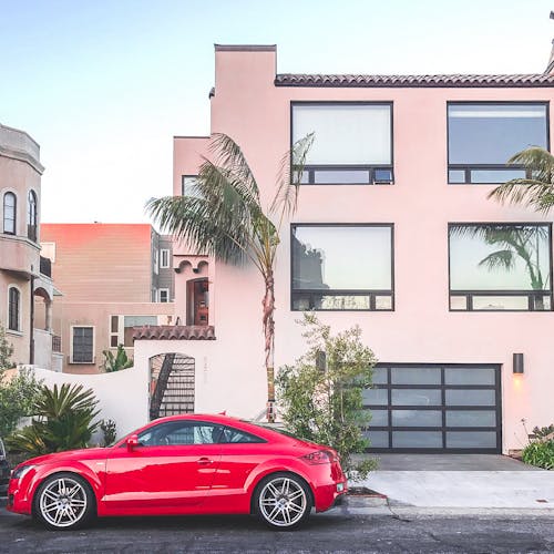 Free stock photo of blue, car, la