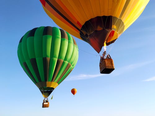 Foto d'estoc gratuïta de aeronaus, globus aerostàtics, transport