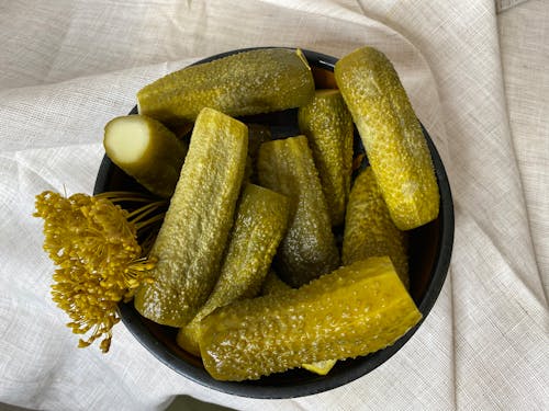 Free Bowl of Pickles Stock Photo