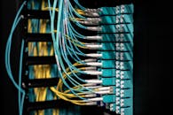 Patch Cables Plugged in Patch Panel