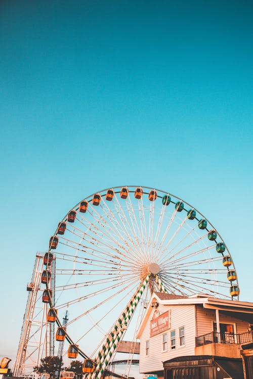 Free A Ferris Wheel in an Amusement Park Stock Photo
