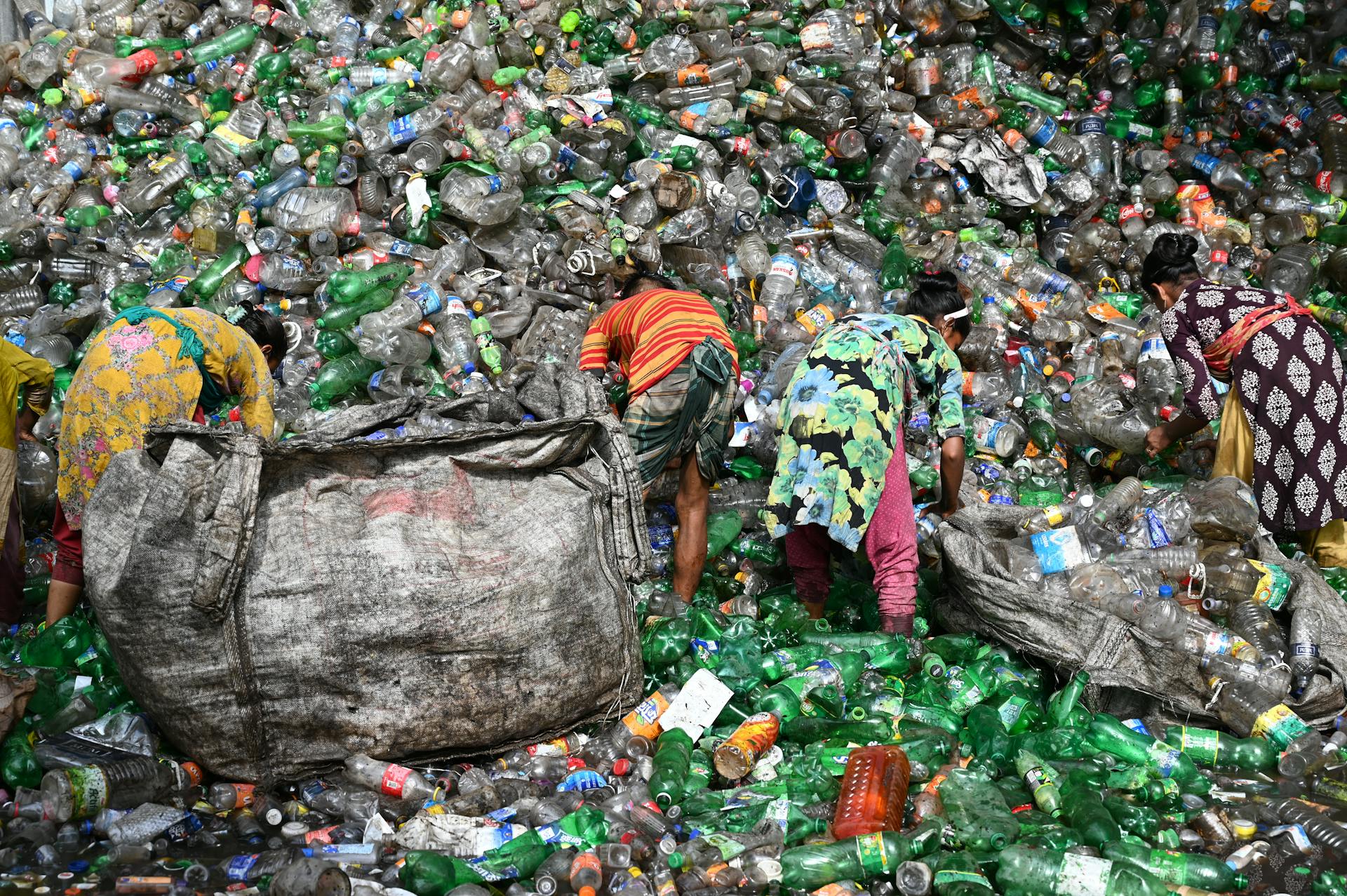 People Working on a Scrapyard