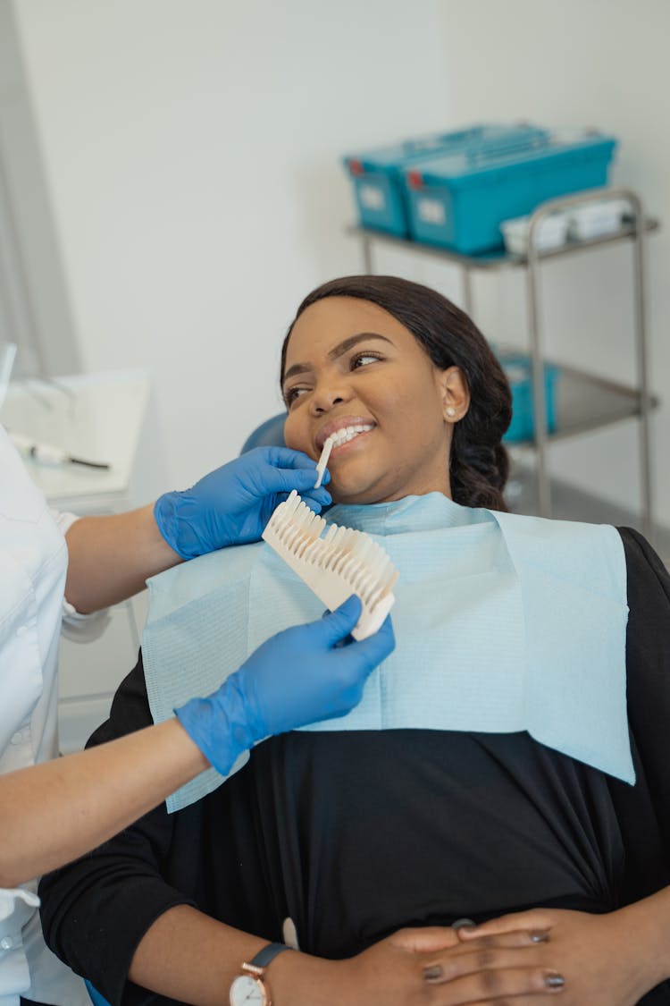 Patient Having An Appointment With A Dentist 