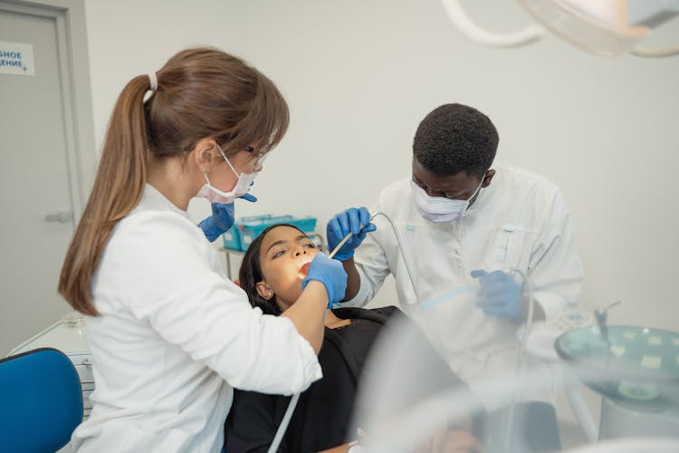 Patient Having An Appointment With A Dentist