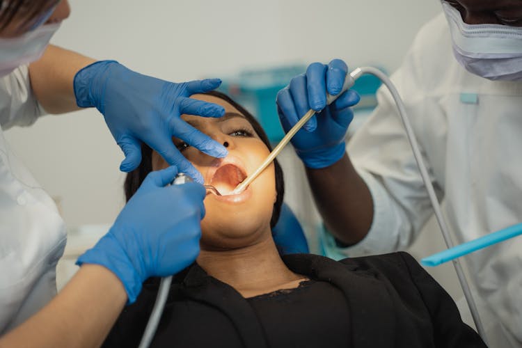 Patient Having An Appointment With A Dentist