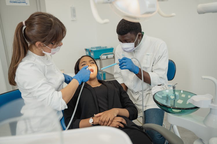 Patient Having An Appointment With A Dentist