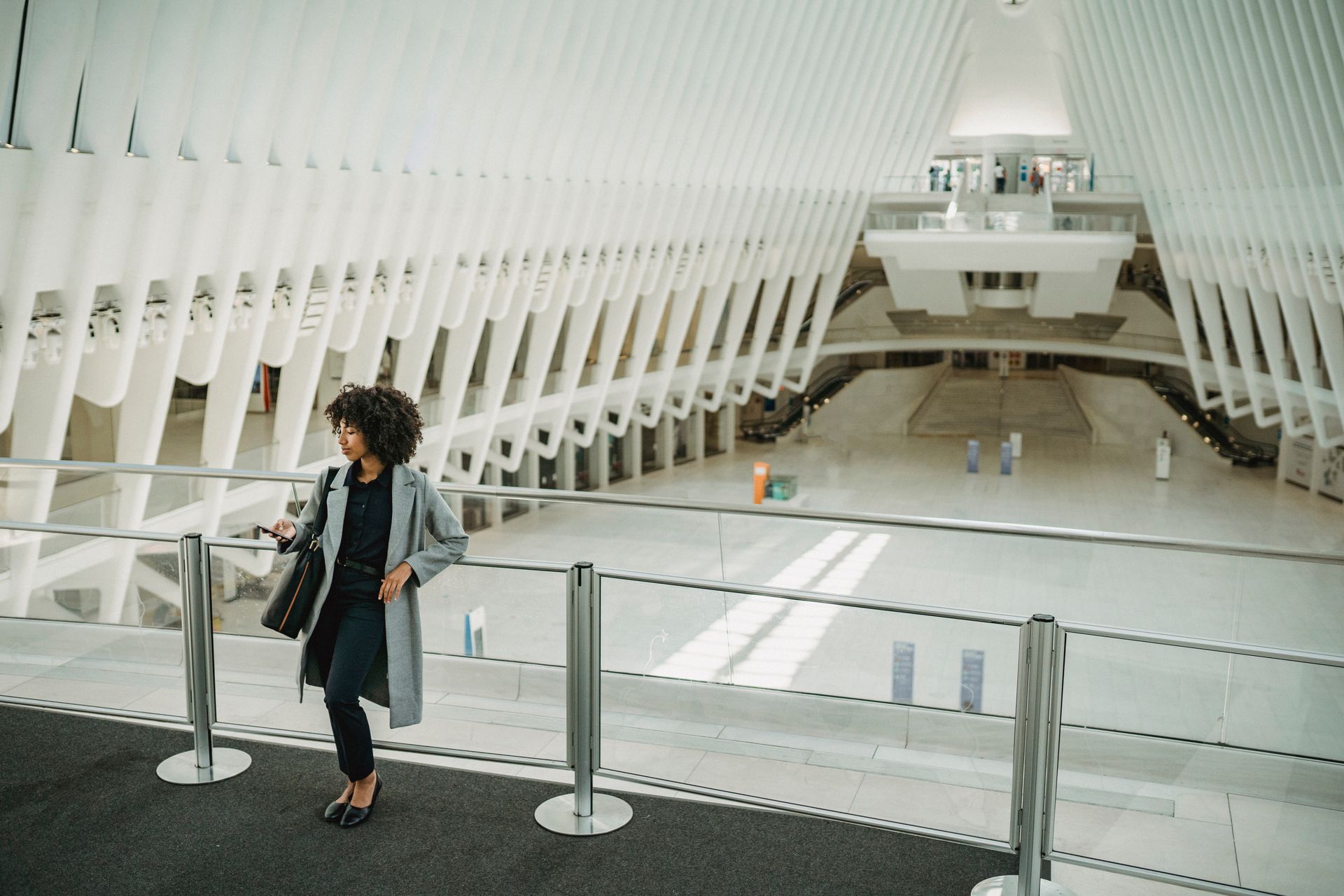 A Woman inside the World Trade Center