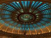 Blue and White Dome Ceiling