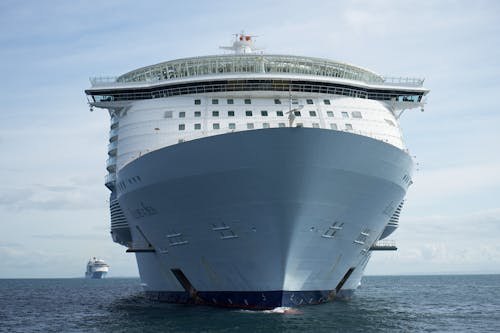 Free Photograph of a Large Cruise Ship on an Ocean Stock Photo