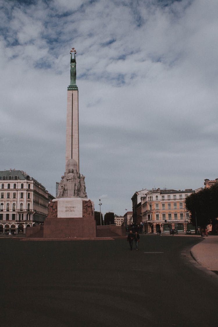 Photo Of The Freedom Monument In Latvia