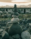 Stack of Stones in Different Sizes