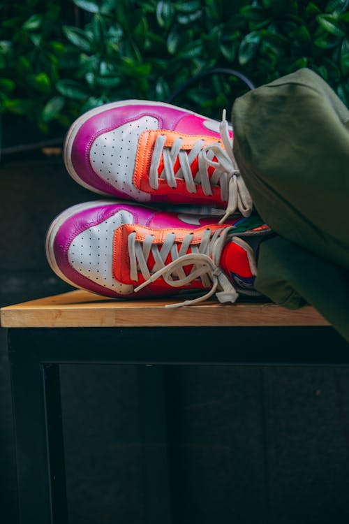 Free Photograph of Colorful Sneakers Stock Photo