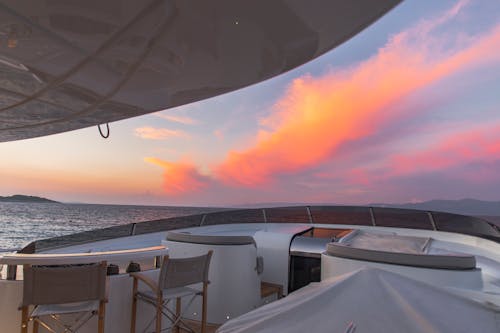 希臘, 海, 美麗的夕陽 的 免費圖庫相片