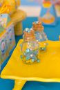 Tiny Glass Bottles Decorated 