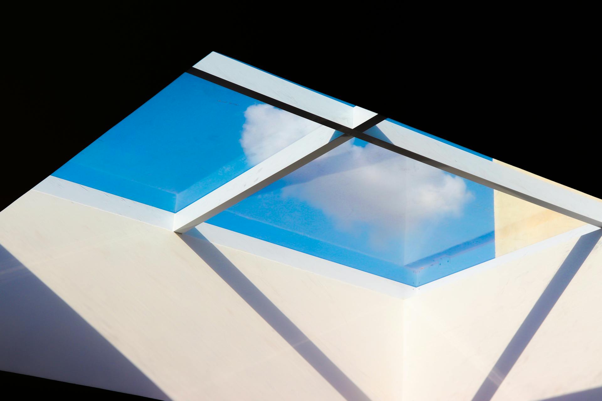 Low Angle Shot of a  Glass Roof