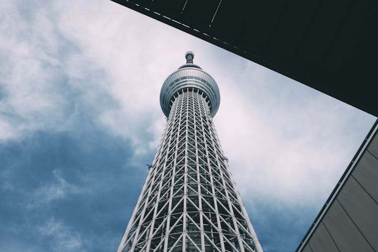 Low Angle Shot Of The Tokyo Skytree Tower