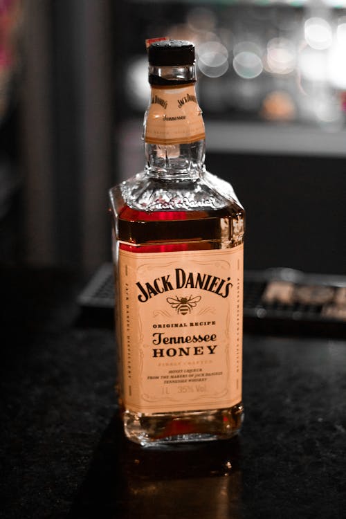 Free A Bottle of Jack Daniels Whiskey Stock Photo