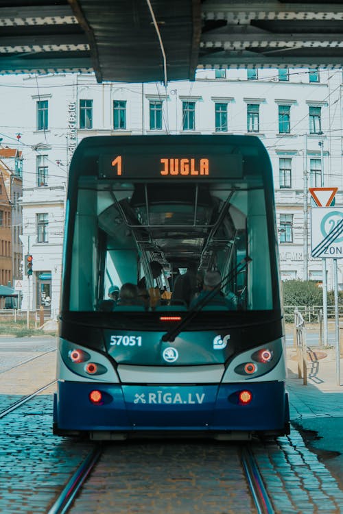 A Tram Used for Public Transportation