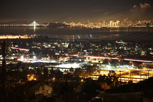 Free stock photo of bay bridge, freeway, long exposure