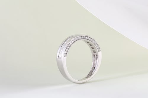 Silver Ring in Close Up Photography