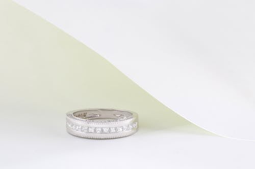 Silver Ring in Close Up Photography