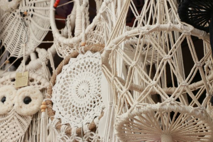 Tenture macramé faite main