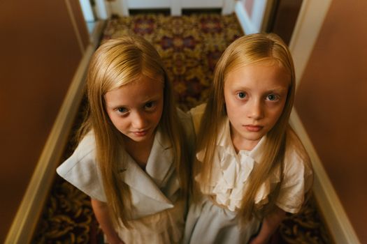 2 Girl in White Dress Shirt