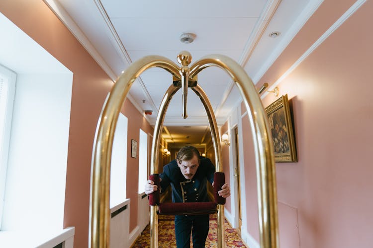 Bellboy In A Hotel Hall