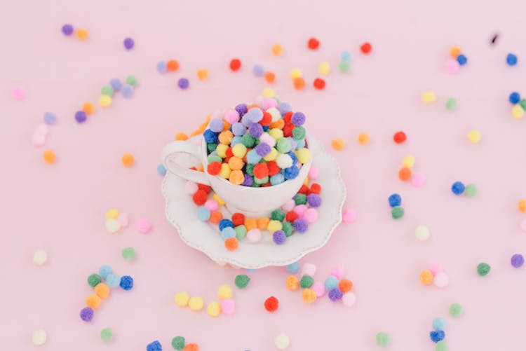  Colorful Beads On A Tea Cup