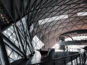 People Walking Inside Building