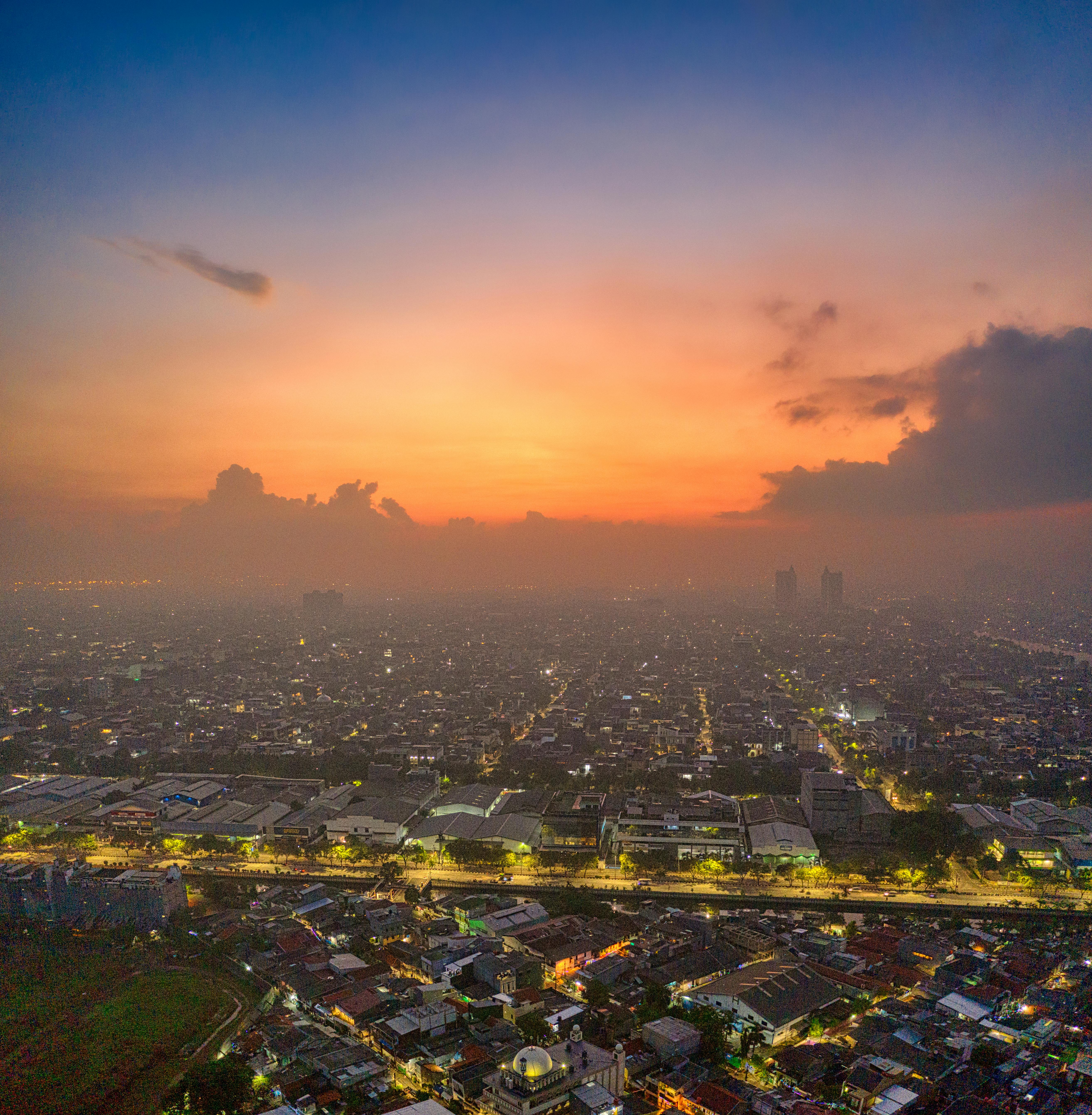 A panoramic view of Auckland's skyline, showcasing the city's vibrant atmosphere.
