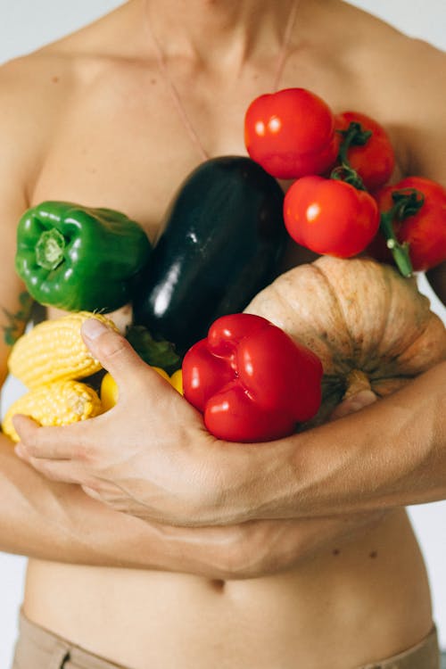 Red Yellow and Green Bell Peppers