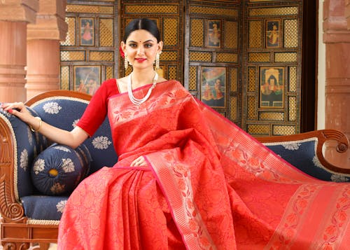 傳統, 光鮮亮麗, 印度女人 的 免費圖庫相片