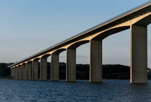 湖附近的橋
