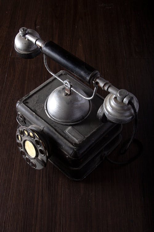 Free Black and Silver Rotary Phone Stock Photo